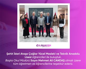 Çağlar Yücel MTAL Ziyaret
